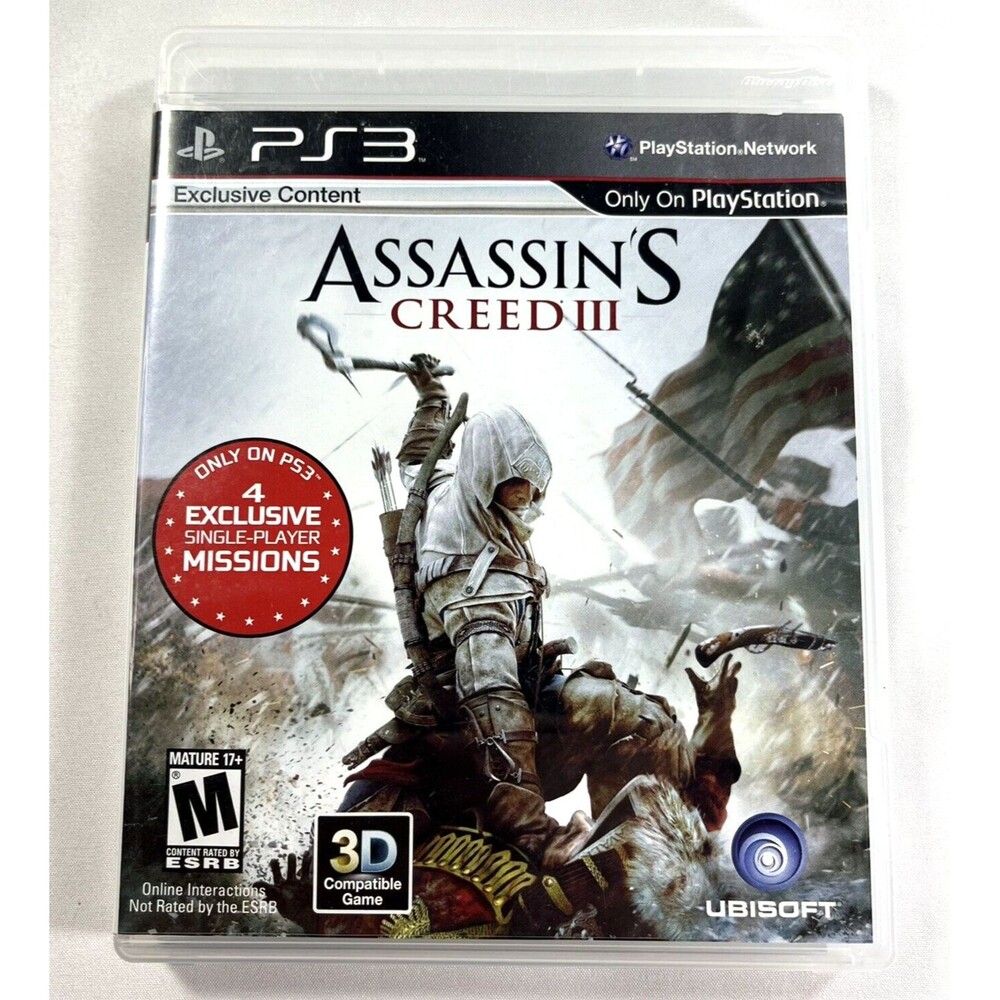 Assassin's Creed III (Sony PlayStation 3, 2012) Complete  PS3